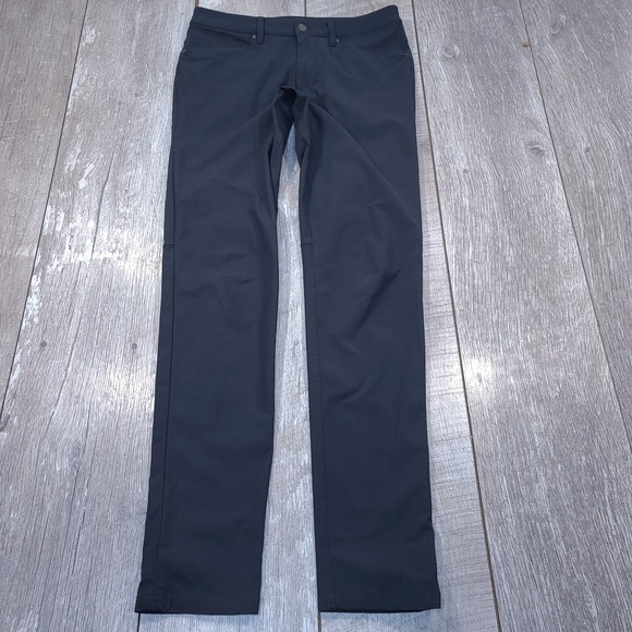 Lululemon Other - Lululemon ABC Pant Slim Men 28x32 Black Warpstreme 5-Pocket Trousers